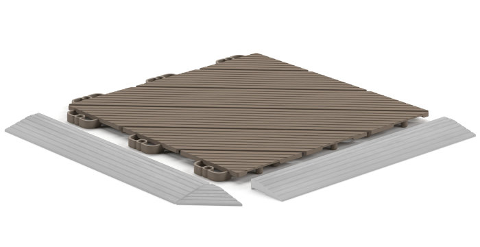 Golvplatta Deck45 Soft Brown 11-pack Hestra